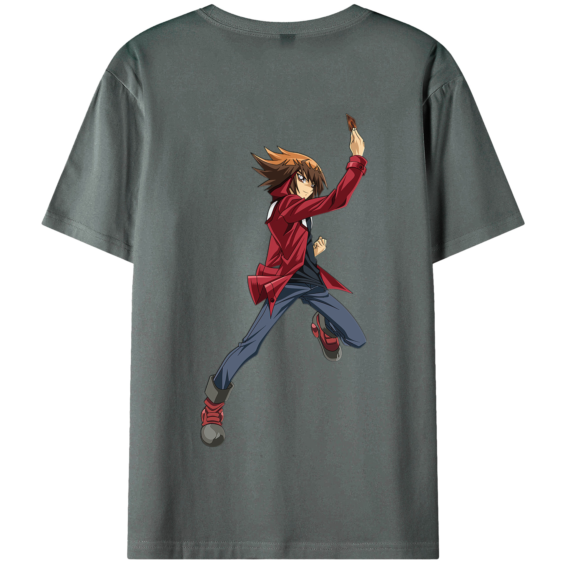 （画像用） 遊☆戯☆王 Yu-Gi-Oh! 綿100％半袖Tシャツ（背面プリント）